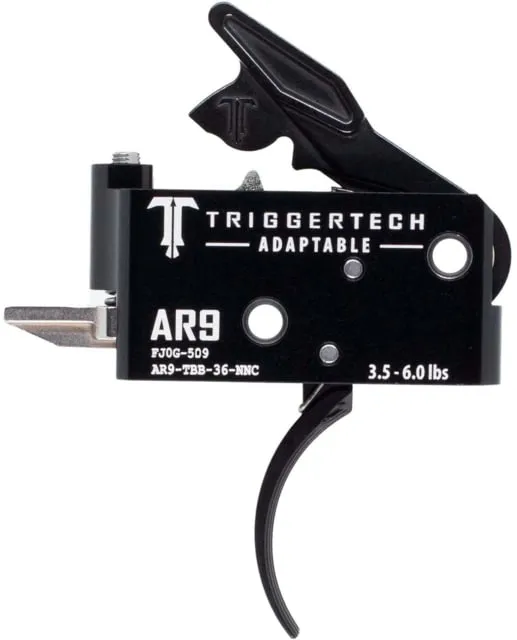 Triggertech AR-9 Adaptable Trigger Curved 3.5-6 lbs. Black