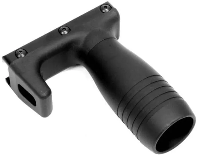 A3 Industries Picatinny Modular Vertical Foregrips w/ Integrated Handstop 2.75In HK Grooved Aluminum Grip Polymer Base Black