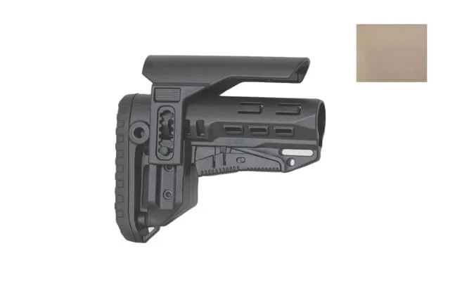 DLG Tactical TBS Compact Buttstock w/ CCP Mil Spec Tan