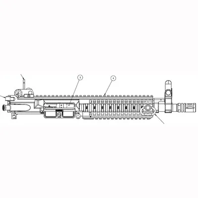 Monolithic M4 Le6945 Upper Group 10.3in With BCG And Sights