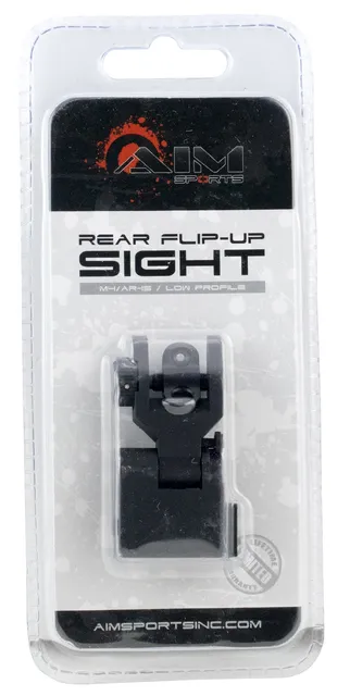 Aim Sports Low-Profile Rear Flip-Up Sight for AR-15/M-4 Rifle