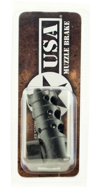 Patriot Ordnance Factory Triple Port 1/2-28 Muzzle Brake, .223 Rem/5.56, Nitride Black