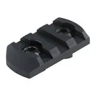 M-LOK Rail 3 Slot Picatinny Aluminum Black 1.5"