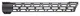 JL Billet Ultra-Lite Angled AR-15 M-LOK Free-Float Handguard 15 inch Black