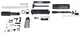 Guntec USA AR-15 5.56 Complete Ultralight Series Pistol Kit No Lower Black