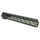 Guntec USA 15in AIR-LOK Series M-LOK Compression Free Floating Handguard With Monolithic Top Rail .308 Cal Anodized Green