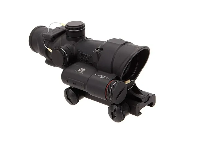 Trijicon ACOG TA02 4x32 LED Scope, Battery Illuminated Red Crosshair .223 Ballistic Reticle w/ TA51 Mount