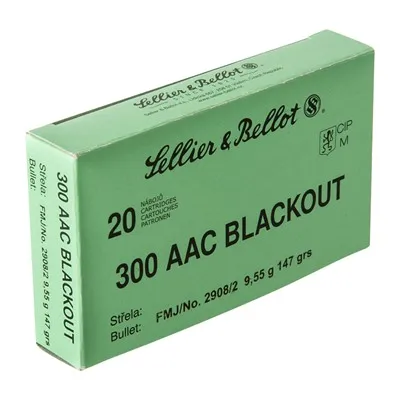FMJ 300 AAC Blackout 147gr Full Metal Jacket 20/Box
