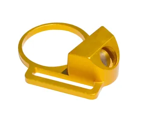 Presma Aluminum Receiver End Plate w/ 1in Sling Adapter for .223/5.56/.308 Buffer Tubes Golden
