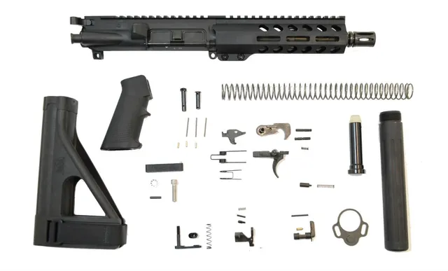 PSA 7.5" Phosphate 5.56 1/7 7" M-LOK Classic SOB Pistol Kit - 5165447978