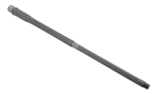 Shaw AR-10 6.5 Creedmoor Threaded Barrel Straight Flute 24in HBAR Profile 1-8 Twist 5/8-24 Thread Matte Stainless