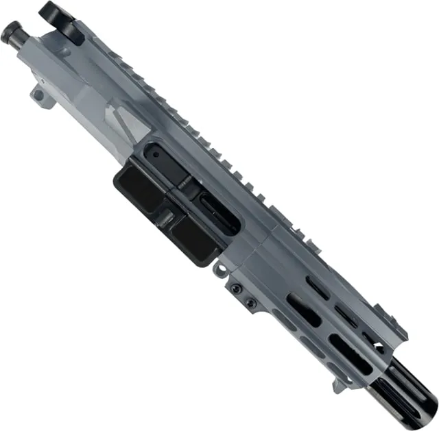 ABC RIFLE COMPANY AR .40 S&W Billet Pistol 4in Barrel Custom M-LOK Handguard Complete Upper Receiver w/BCG And Charging Handle Tungsten