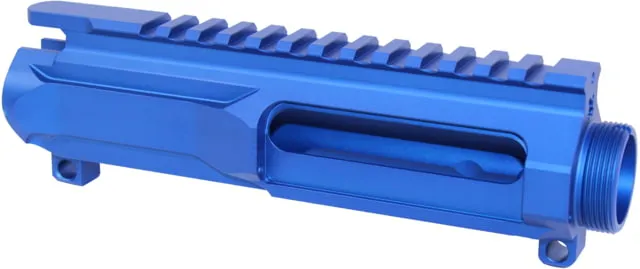 Guntec USA AR-15 5.56x45mm NATO Slabside Stripped Billet Upper Receiver Anodized Blue
