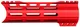 ABC RIFLE COMPANY Custom Hybrid Top Cut Super Slim AR-15 M-LOK Handguard 7in Red