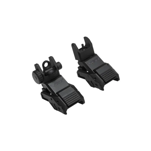 NcStar Pro Series Sight Front/Rear Flip Up, Black