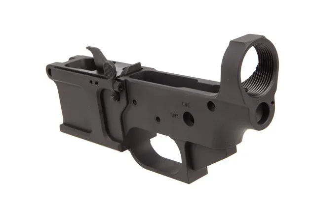 JP Enterprises 9mm billet lower receiver kit w/ mag catch, ejector, pin, spring and screws