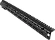 ABC RIFLE COMPANY Style Full Top Rail Picatinny C-Cut AR-10/DPMS LR-308 M-LOK Handguard Rail System 18in Black