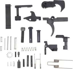 JE Machine Tech AR-15 Lower Parts Kit W/O A2 Pistol Grip Black