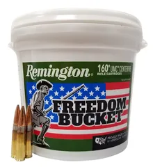Remington UMC Freedom Bucket 150 gr FMJ 300 Blackout Ammunition, 160 Rounds