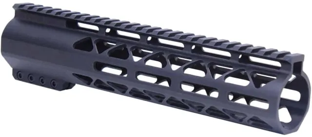 Guntec USA AR-308 10in Air-Lok Series M-LOK Compression Free Floating Handguard w/ Monolithic Top Rail Anodized Black