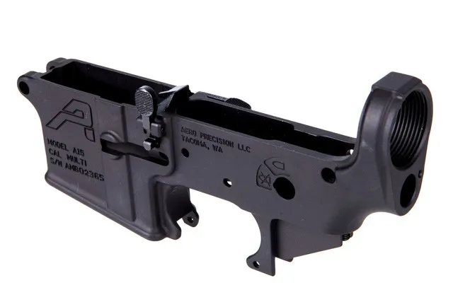 Aero Precision AR15 AMBIDEXTROUS STRIPPED LOWER RECEIVER GEN 2 - BLACK