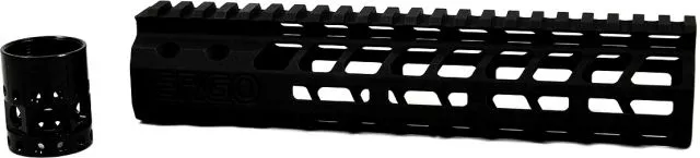 Ergo M-LOK SuperLite Modular Free Float Rail System AR-15 M-16 9in Length 1.37in Interior Diameter Tube Black