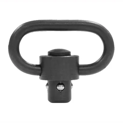 Heavy Duty Push Button 1.25 Swivel Single Black