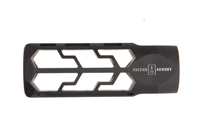 Ascend Armory .223/5.56 Muzzle Brake MOD 2 – Titanium – Black