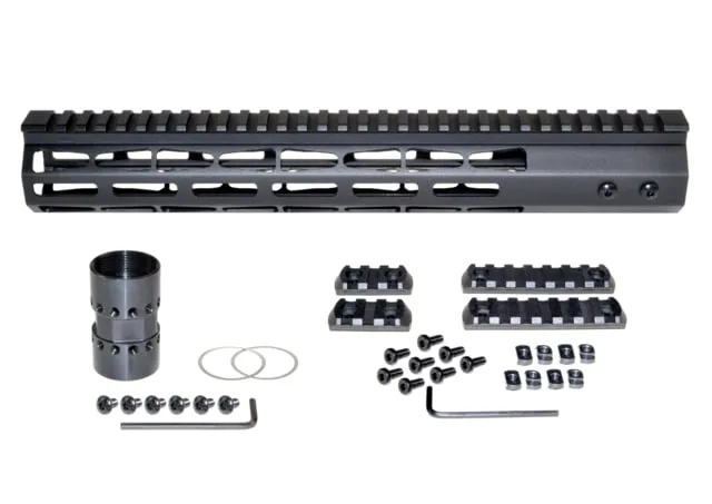 Presma AR-15 Super Light M-LOK Series Free Float Handguards 13in Black