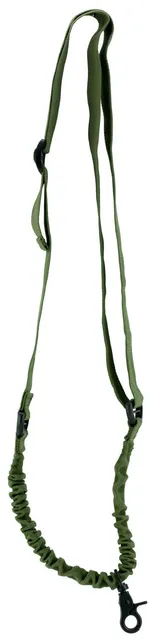Aim Sports 1-Point Bungee Adjustable Sling w/ Steel Clip, Green