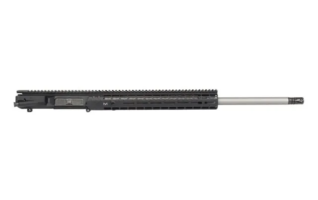 Aero Precision M5E1 Complete Upper Reciever 6.5 CM 24in Rifle Barrel 1-8 Twist 5/8x24 Thread Free-Float Handguard Stainless Steel Anodized Black