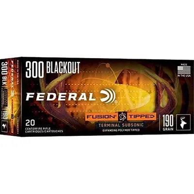 Fusion MSR 300 AAC Blackout 190gr Subsonic Expanding 20/Box