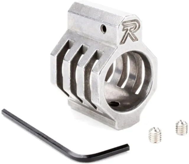 Tiger Rock .750 Low Profile Matte Blasted Stainless Steel USA Custom Made CAGED Gas Block