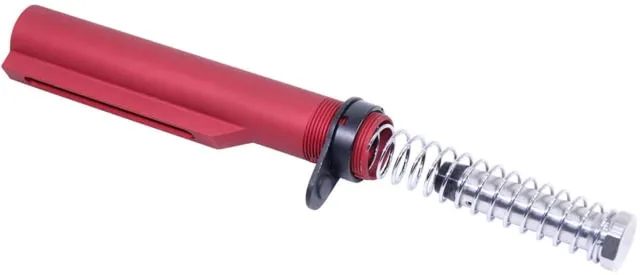 Guntec USA AR-15 Mil-Spec Buffer Tube Set Anodized Red
