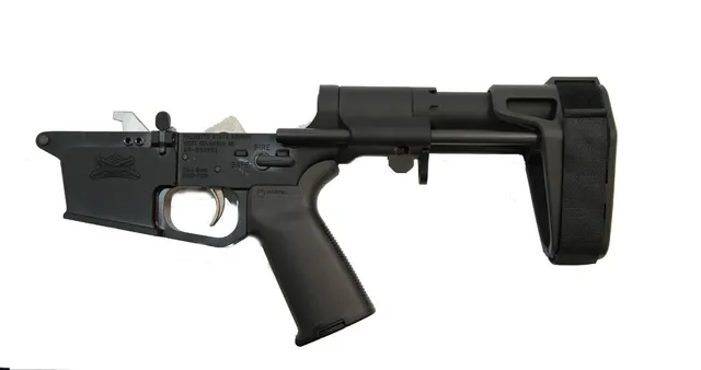 PSA PX-9 Billet Complete Glock Style MOE+ EPT PDW Pistol Lower, Black