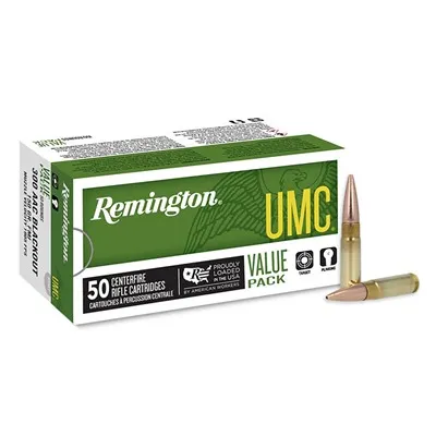 FMJ 300 AAC Blackout 150gr Full Metal Jacket 50/Box
