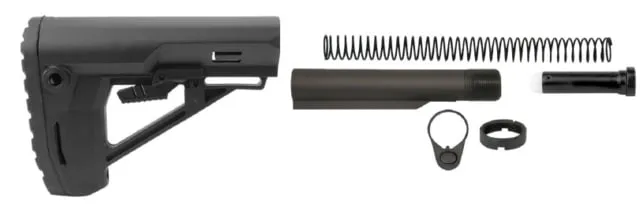 TacFire6-Position AR-15 Ranger Collapsible AR Buttstock Kit Black