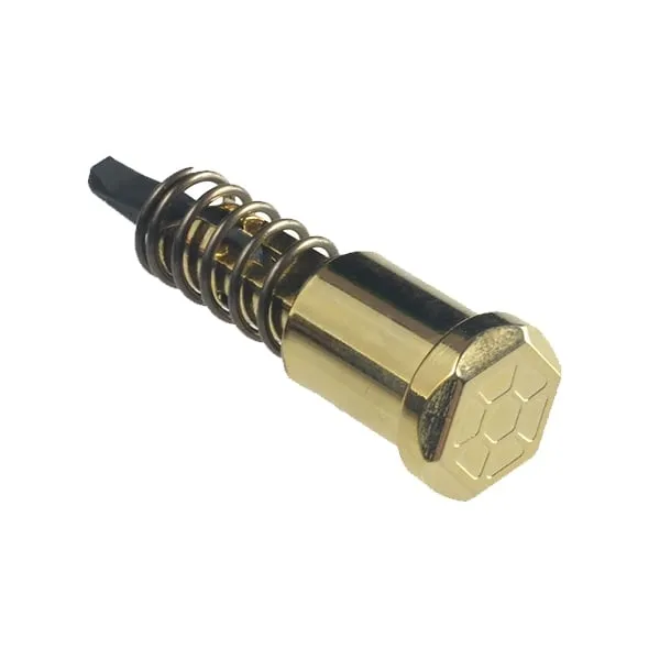 Strike Industries AR-15 Forward Assist Assembly W/ Hex Head Design, Gold Coating