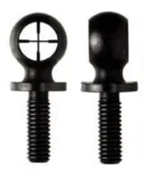 KNS Precision AR-15 Front Sight Crosshair Hooded Duplex ARHDDU