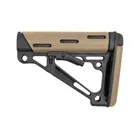 AR-15 Overmolded Buttstock Collapsible Comm FDE Rubber