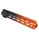 Tiger Rock AR-15 Angle Cut Clamp On M-LOK 12in Handguard Black Base Cerakote Gradient Organge Medium