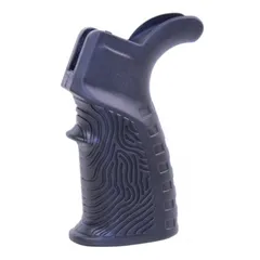 Guntec USA AR-15 T37 Rubber Overmold Textured Pistol Grip Black Rubber