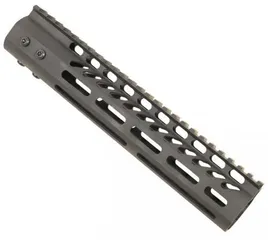 Guntec USA Ultra Lightweight Thin M-LOK Free Floating Handguard w/Monolithic Top Rail 10in Black