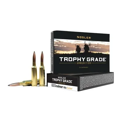 Trophy Grade 6.5 Creedmoor Ammo - 6.5mm Creedmoor 140gr Partition Spitzer 20/Box