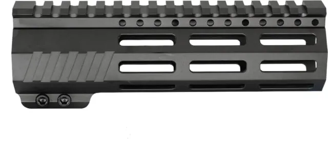 JE Machine Tech AR-15 Ultralightweight Minimalist Full Top Rail 7 in No Anti Rotation Tabs Black