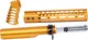 Guntec USA AR-15 10in Pistol Brace Build Kit With Milspec Buffer Tube Anodized Orange