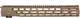Grey Ghost Precision AR-10 M-LOK Handguard 15 in FDE Cerakote
