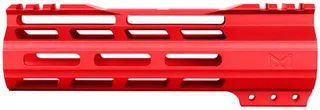 ABC RIFLE COMPANY Super Slim Free Float Hybrid Top Cut AR-15 M-LOK Handguard 7in Cerakote Red