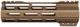 ABC RIFLE COMPANY Super Slim Free Float Hybrid Top Cut AR-15 M-LOK Handguard 7in Cerakote Bronze