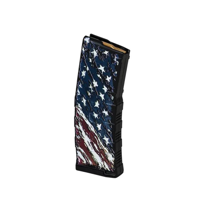 Amend 2 American Flag Mod-3 30rds 5.56x45mm/.223 Remington, Black